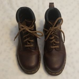Dr. Martens Brown Leather Air Cushion Soles Boots